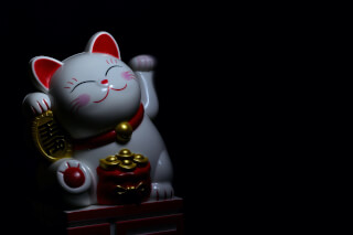 photo-of-maneki-neko-figurine